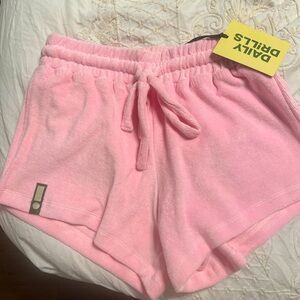Xs/S pink shorts, Daily Drills, never worn and still has tags